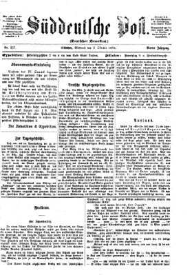 Süddeutsche Post Mittwoch 2. Oktober 1872