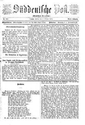 Süddeutsche Post Freitag 4. Oktober 1872