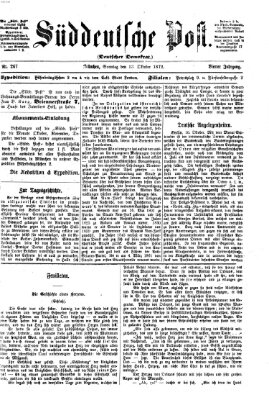 Süddeutsche Post Sonntag 13. Oktober 1872