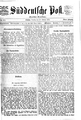 Süddeutsche Post Samstag 26. Oktober 1872