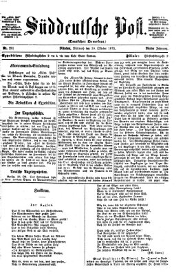 Süddeutsche Post Mittwoch 30. Oktober 1872