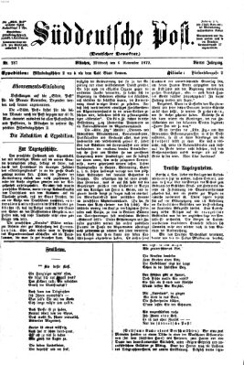 Süddeutsche Post Mittwoch 6. November 1872