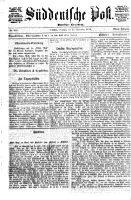 Süddeutsche Post Samstag 23. November 1872