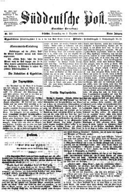 Süddeutsche Post Donnerstag 5. Dezember 1872