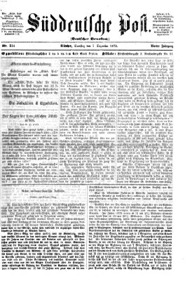 Süddeutsche Post Samstag 7. Dezember 1872