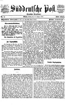 Süddeutsche Post Freitag 17. Januar 1873