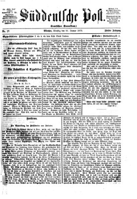 Süddeutsche Post Dienstag 21. Januar 1873