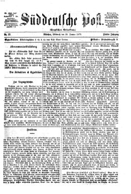 Süddeutsche Post Mittwoch 29. Januar 1873