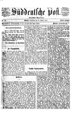 Süddeutsche Post Donnerstag 30. Januar 1873