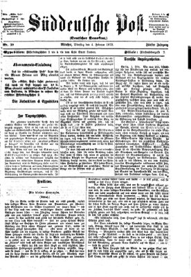 Süddeutsche Post Dienstag 4. Februar 1873