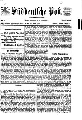 Süddeutsche Post Donnerstag 6. Februar 1873