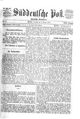 Süddeutsche Post Samstag 8. Februar 1873