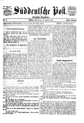 Süddeutsche Post Mittwoch 12. Februar 1873