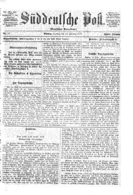 Süddeutsche Post Dienstag 18. Februar 1873