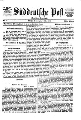 Süddeutsche Post Donnerstag 6. März 1873