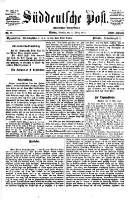 Süddeutsche Post Dienstag 11. März 1873