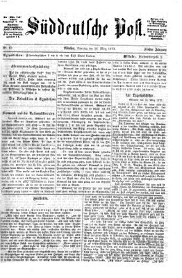 Süddeutsche Post Sonntag 16. März 1873