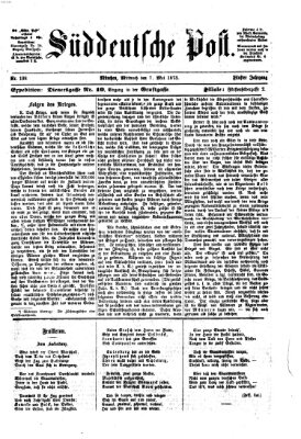 Süddeutsche Post Mittwoch 7. Mai 1873