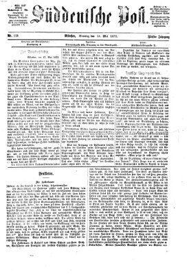 Süddeutsche Post Sonntag 18. Mai 1873