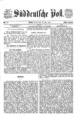 Süddeutsche Post Samstag 24. Mai 1873