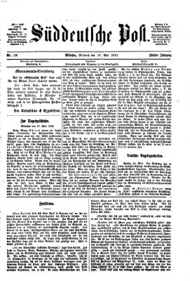 Süddeutsche Post Mittwoch 28. Mai 1873