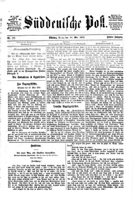 Süddeutsche Post Freitag 30. Mai 1873