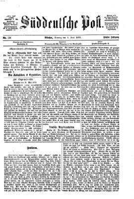 Süddeutsche Post Sonntag 1. Juni 1873