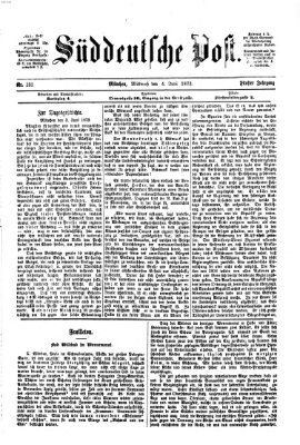 Süddeutsche Post Mittwoch 4. Juni 1873