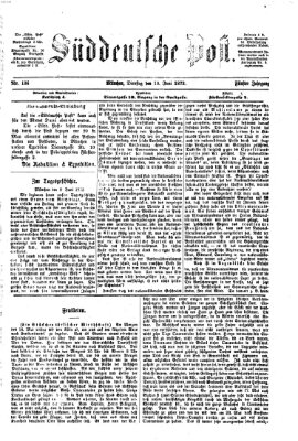 Süddeutsche Post Dienstag 10. Juni 1873