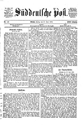 Süddeutsche Post Freitag 27. Juni 1873