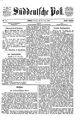 Süddeutsche Post Sonntag 29. Juni 1873