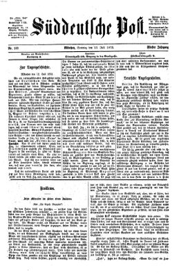 Süddeutsche Post Sonntag 13. Juli 1873