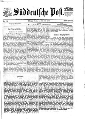 Süddeutsche Post Samstag 26. Juli 1873