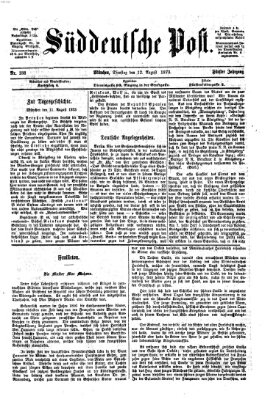 Süddeutsche Post Dienstag 12. August 1873