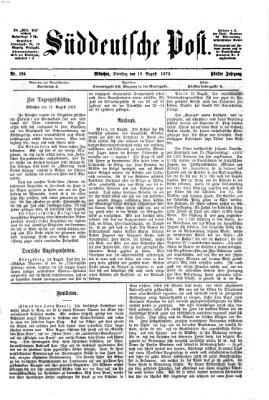 Süddeutsche Post Dienstag 19. August 1873