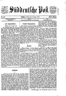 Süddeutsche Post Samstag 23. August 1873