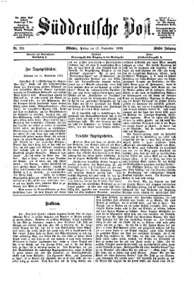 Süddeutsche Post Freitag 12. September 1873