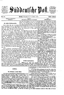 Süddeutsche Post Donnerstag 16. Oktober 1873