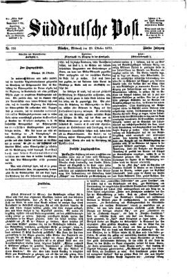 Süddeutsche Post Mittwoch 29. Oktober 1873