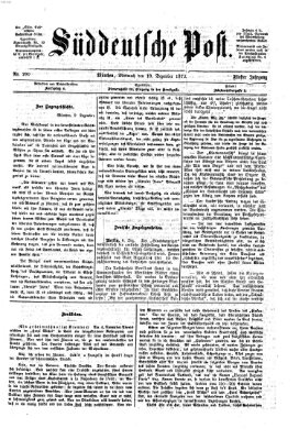 Süddeutsche Post Mittwoch 10. Dezember 1873