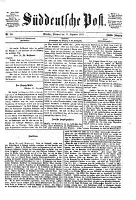 Süddeutsche Post Mittwoch 17. Dezember 1873