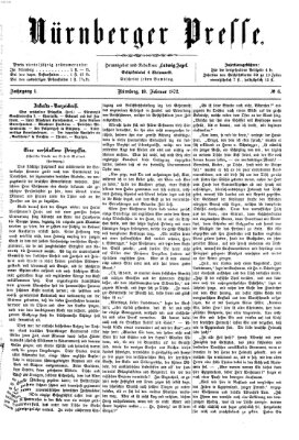 Nürnberger Presse Samstag 10. Februar 1872