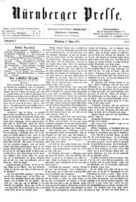 Nürnberger Presse Samstag 2. März 1872