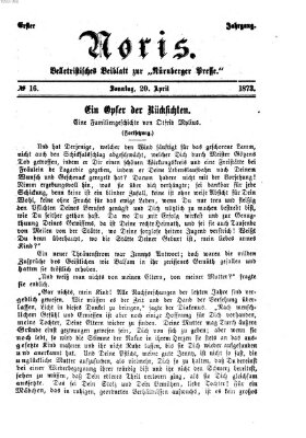 Noris (Nürnberger Presse) Sonntag 20. April 1873