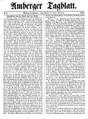 Amberger Tagblatt Montag 8. Januar 1872