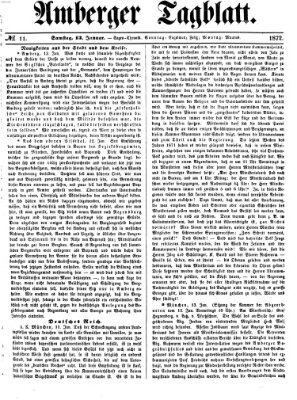 Amberger Tagblatt Samstag 13. Januar 1872