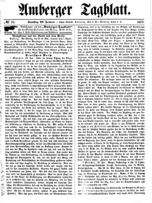 Amberger Tagblatt Samstag 27. Januar 1872