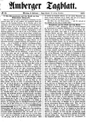 Amberger Tagblatt Montag 5. Februar 1872