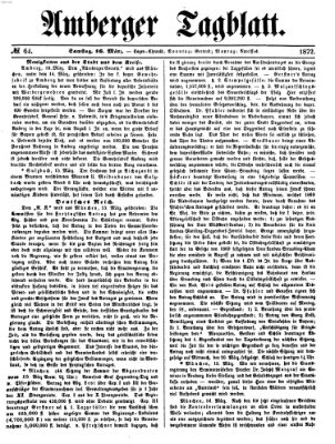 Amberger Tagblatt Samstag 16. März 1872