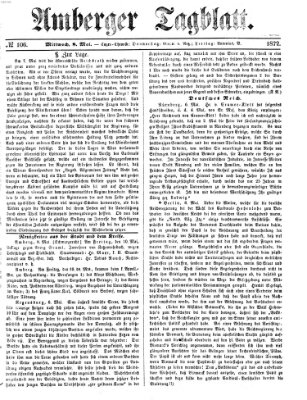 Amberger Tagblatt Mittwoch 8. Mai 1872